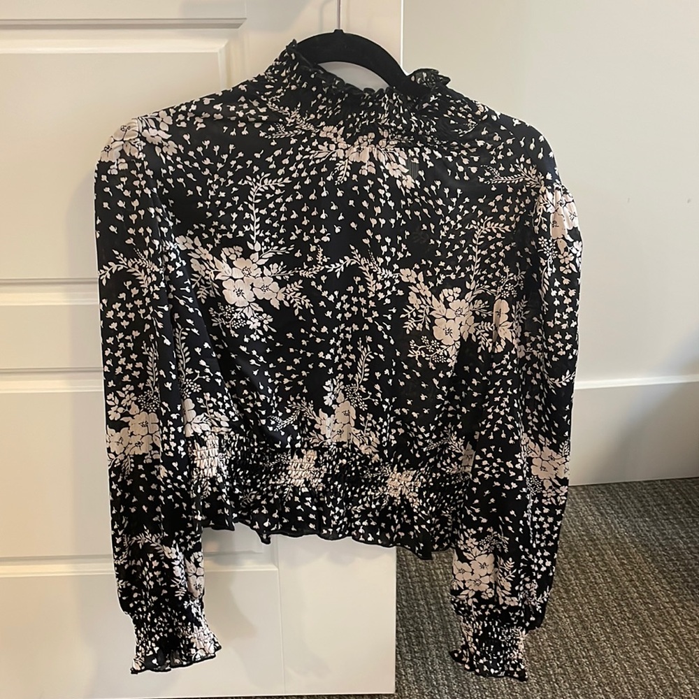 Patterned Work Blouse